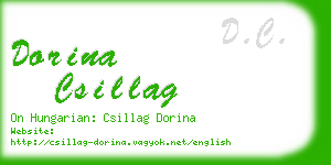 dorina csillag business card